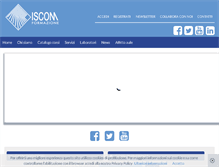 Tablet Screenshot of iscom-modena.it